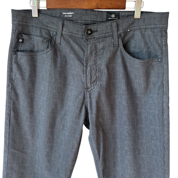 AG Adriano Goldschmied Men’s Everett Slim Straight Leg Herringbone Pants - Picture 4 of 9